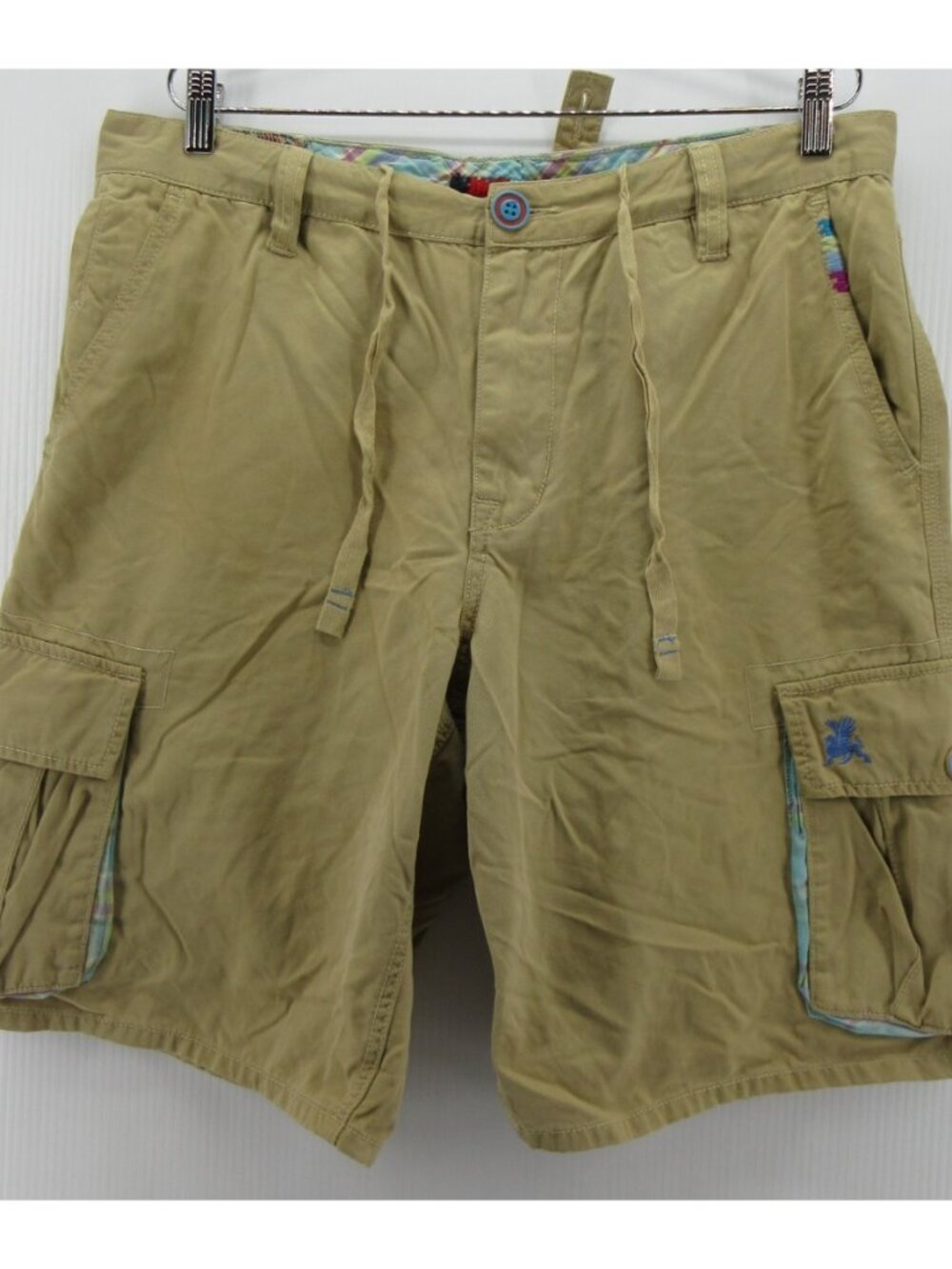 VTG Coogi Shorts 36 Khaki Cargo Baggy Loose Hip Hop Y2K Streetwear *